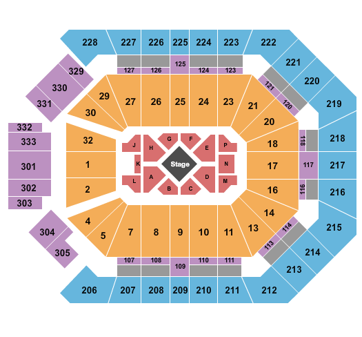 MGM Grand Garden Arena Matt Rife Seating Chart